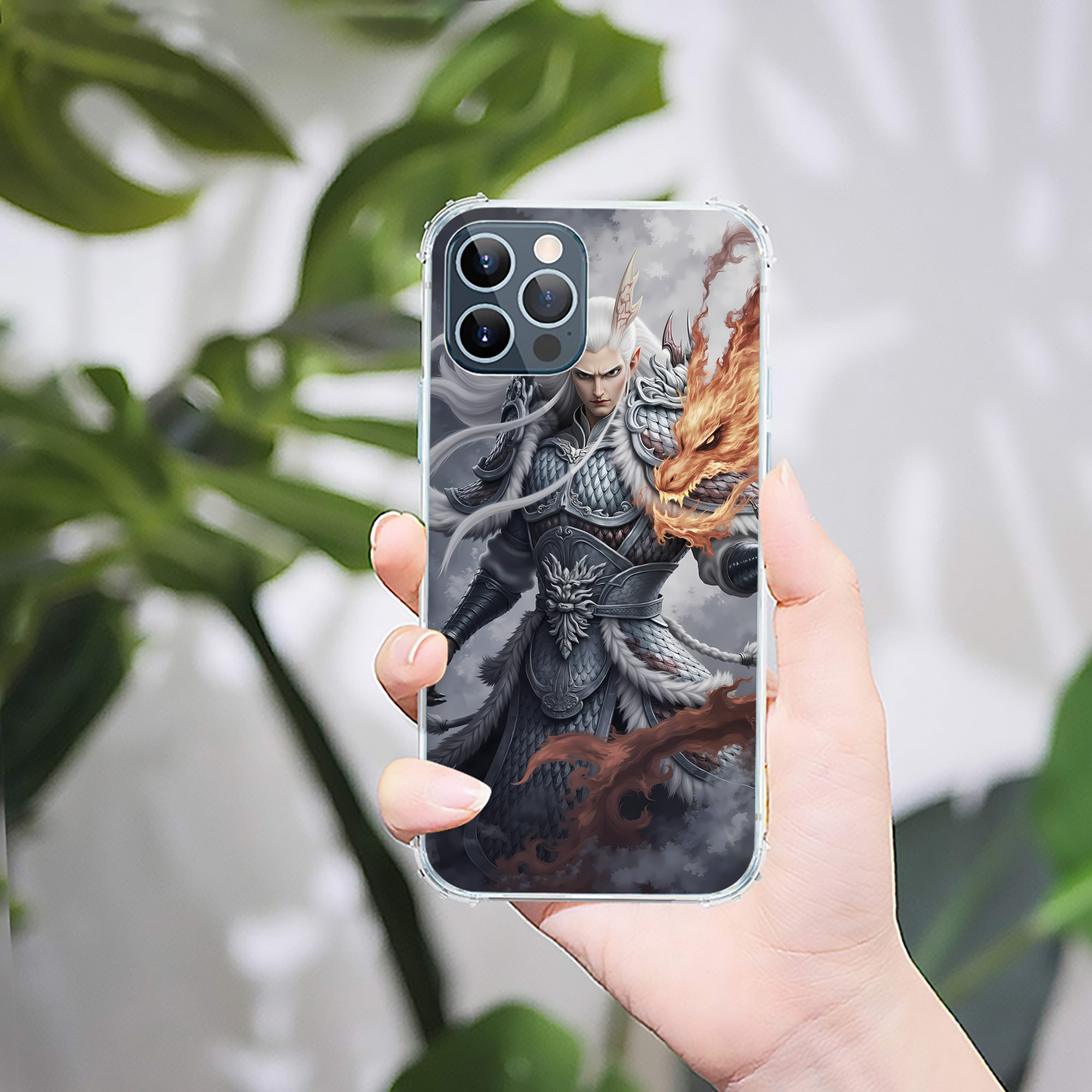 （画像用） Ne Zha 2 ナタ 魔童の大暴れ 【iPhone 12シリーズ対応】透明スマホケース（クリアソフトケース）